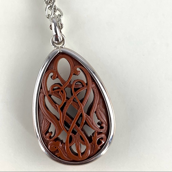 Lia Sophia Retired Ponocos Resin and Wood Bead Necklace, 33L62 - Picture 3 of 16